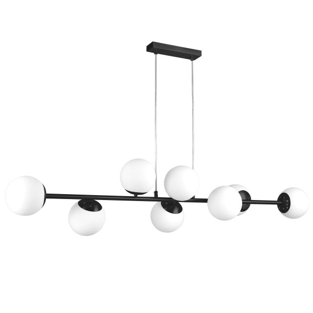Lampa wisząca żyrandol Bali 8-punktowa E27 110 cm IP20 czarna MasterLED