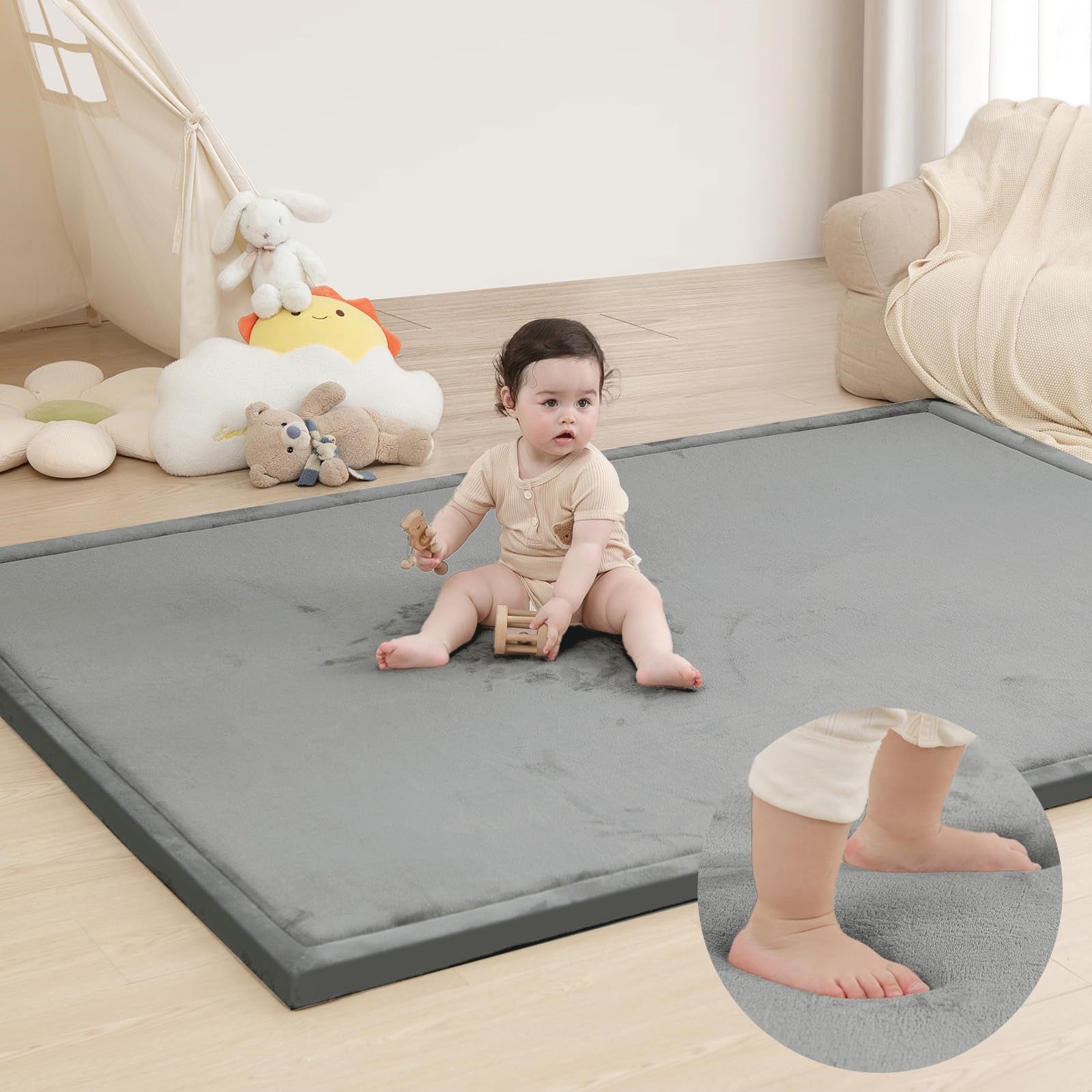 Tapis D'eau Géant 170 Cm – Antidérapant PVC épais, Jeu Aquatique Jardin, Mer Et Plage