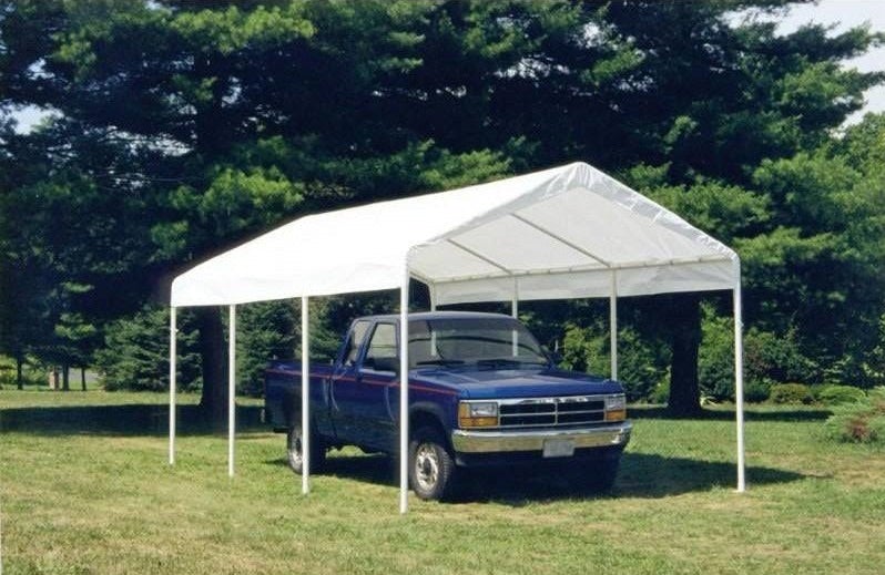 Gazebo Carport 6x6 Mt | Tenda Parcheggio Auto In Acciaio | Telo Polipropilene - Foto 3
