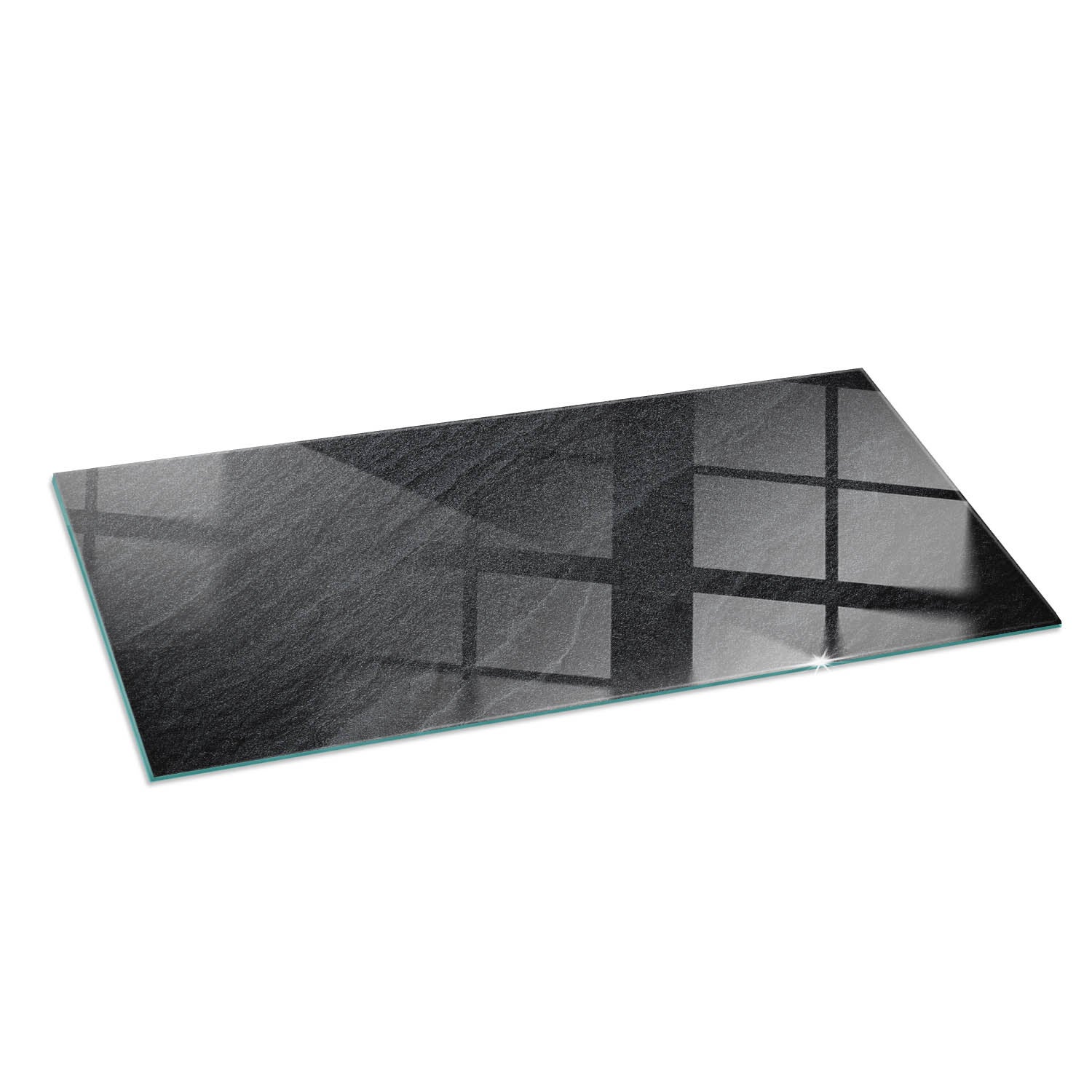 Szkło hartowane na podłogę pod kominek - 125x50 cm - Tekstura kamienia naturalnego - TULUP