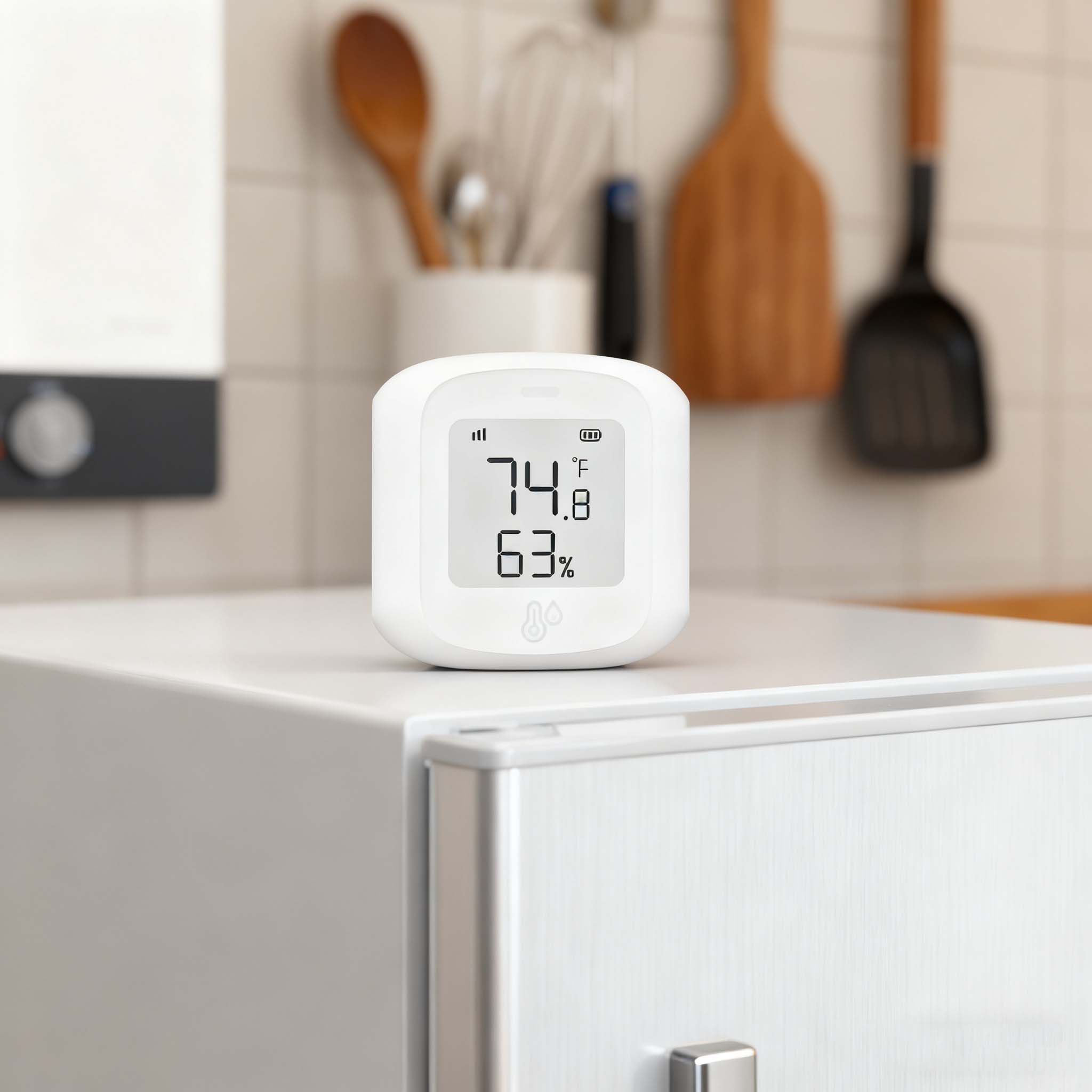 Pack 4 thermomètres hygromètres WiFi – capteurs température humidité LCD pour maison, app Smart Life, alertes instantanées, compatible Alexa - 5