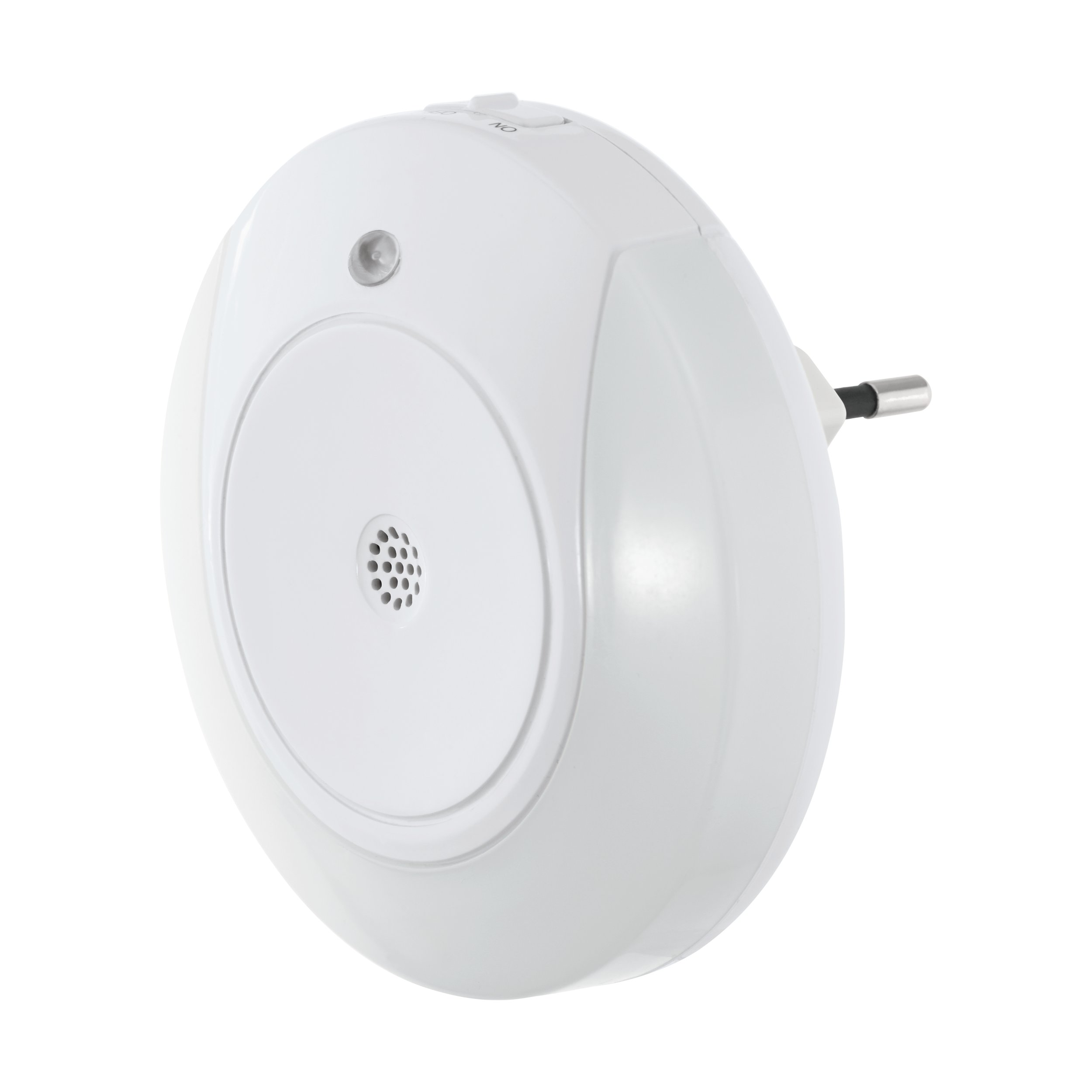 Lámpara de enchufe led eglo tineo blanco luz cálida 1w 9cm