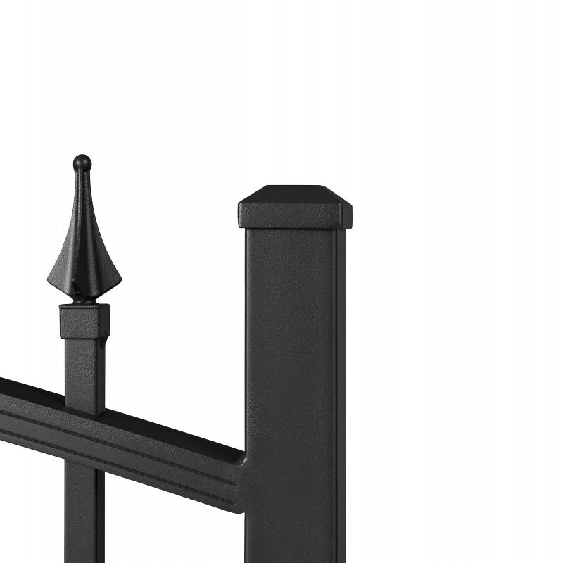 Portail aluminium tradition style ferronnerie 3m00 Noir - 4