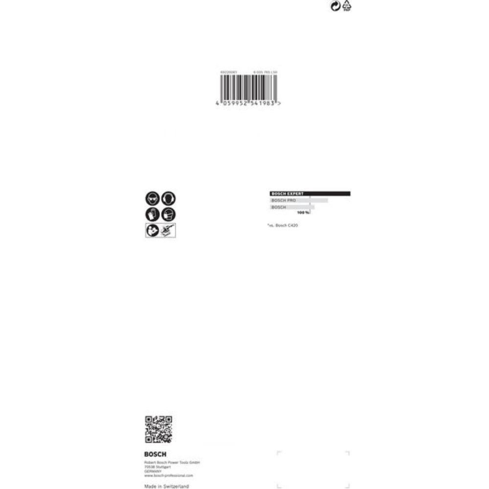 Feuille abrasive Bosch EXPERT C470 93x186 mm G60 pack 10 - 4