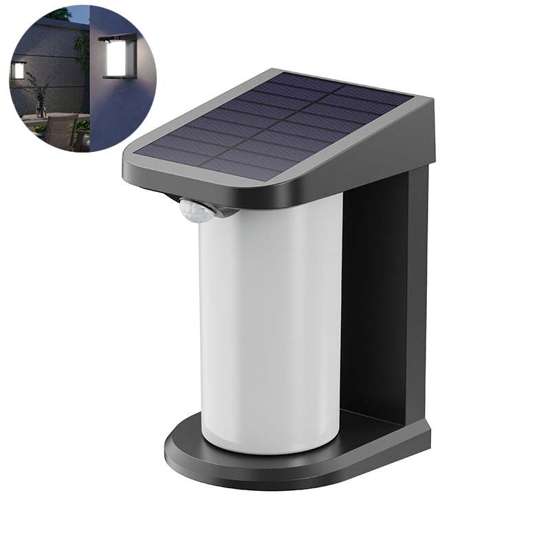 Lampa Słoneczna LED z Czujnikiem Ruchu PIR, Wodoodporna IPX4, Lampa Ścienna do Ogrodu i Podwórka z Automatycznym Włączaniem/Wyłączaniem