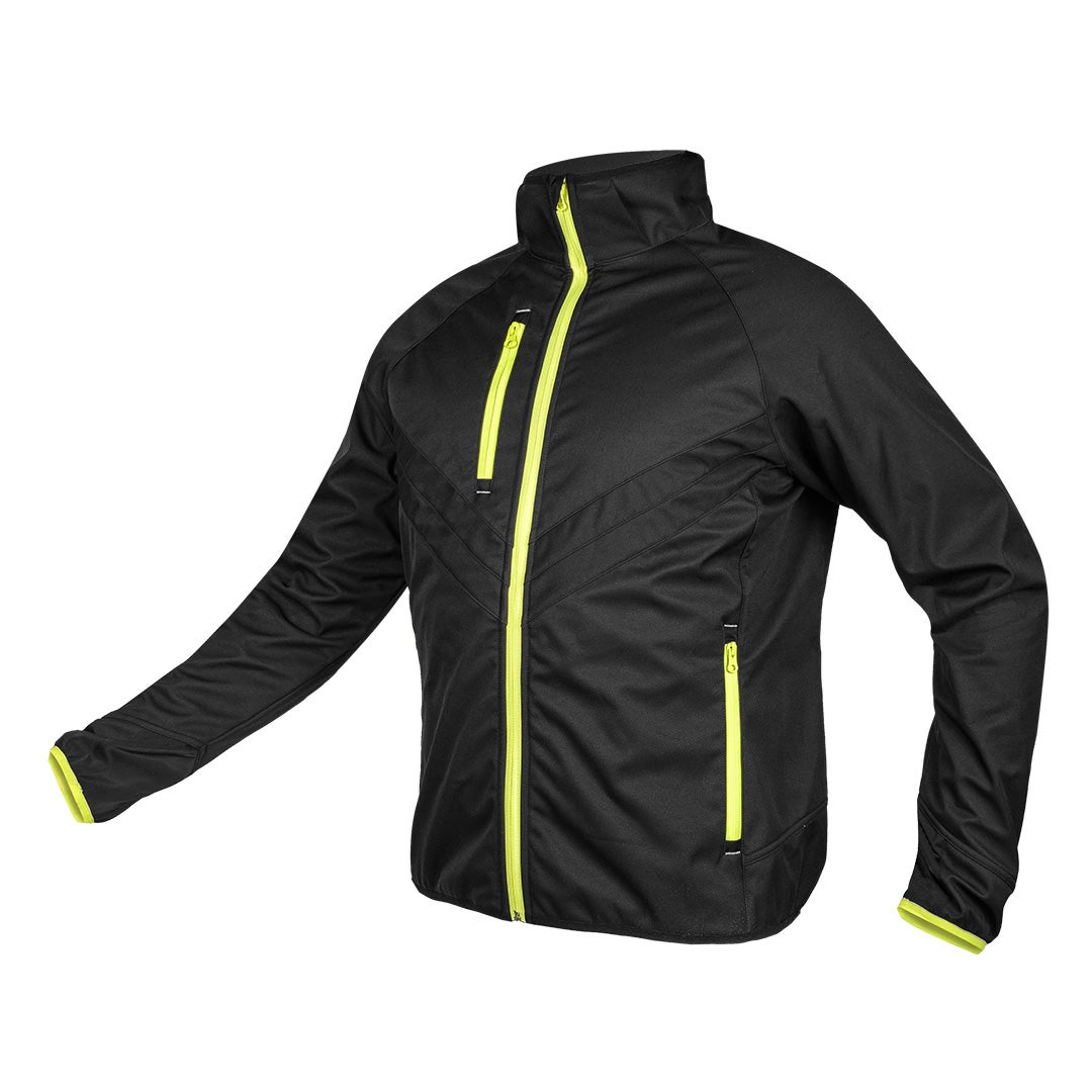 Jacheta Mix&Match Softshell, negru si galben, marimea L 81-562-L