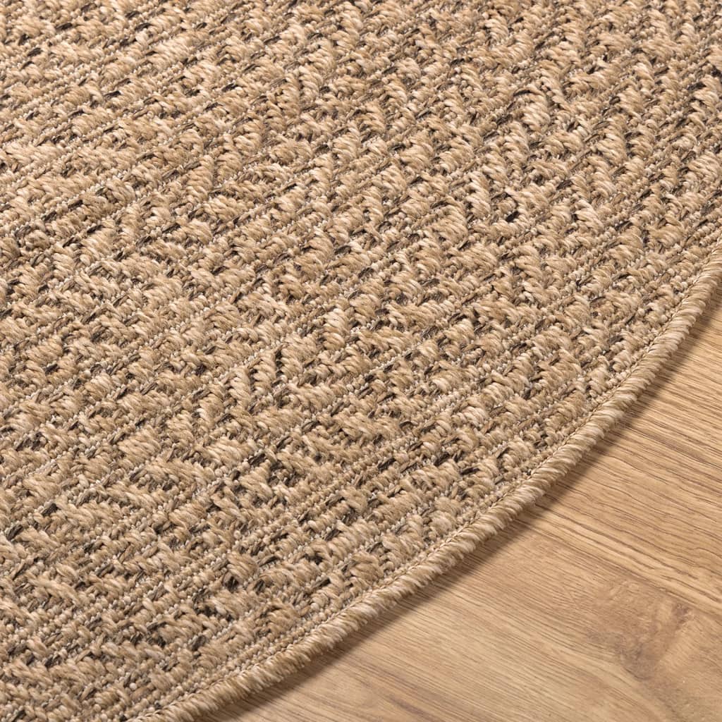 Tapis 120 cm aspect jute intérieur et extérieur vidaXL - 8