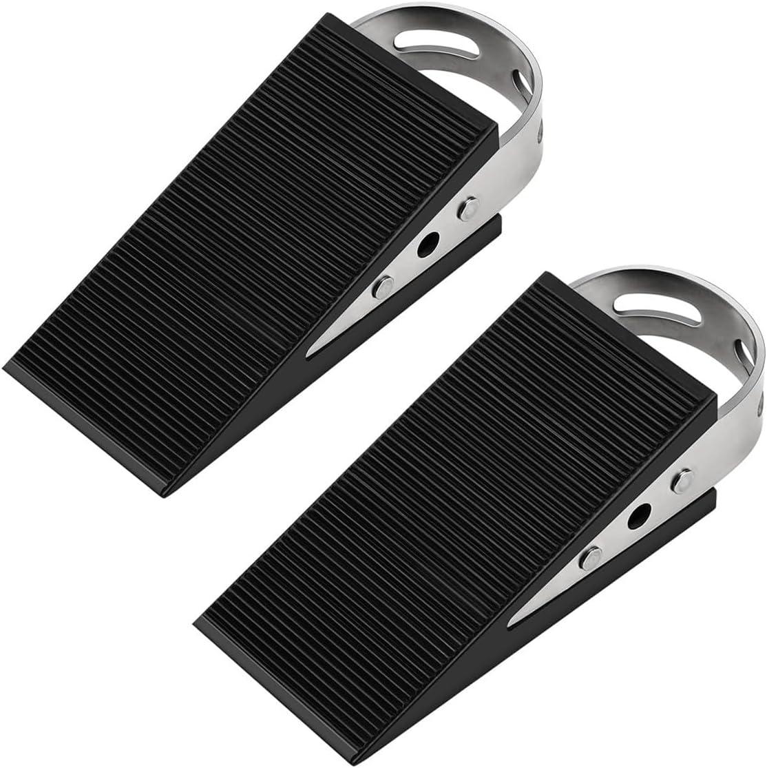Klin do drzwi, 2 sztuki, wytrzymały, gumowy, antypoślizgowy, do stosowania wewnątrz pomieszczeń.