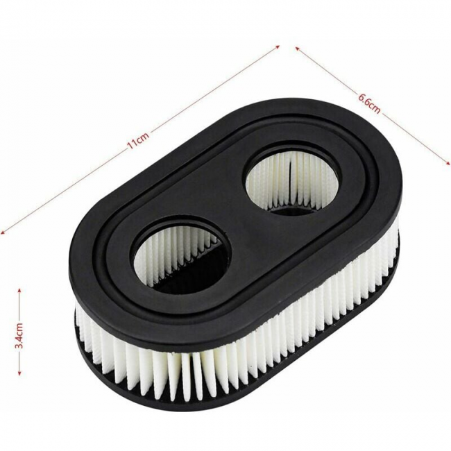 2 PCS Filtre à Air pour Tondeuse à Gazon pour 550E-550EX Briggs & Stratton 798452 593260 - 2