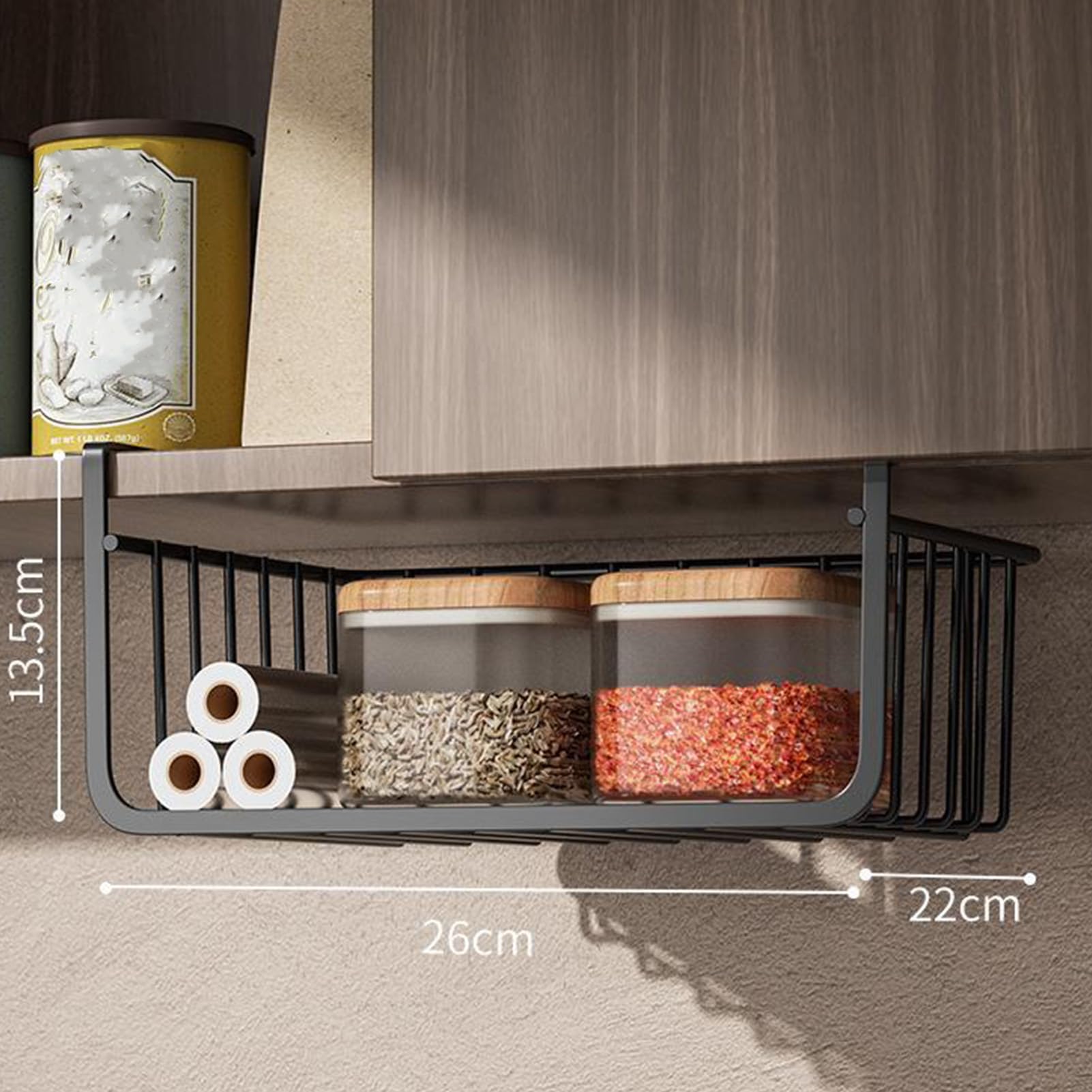 Cesto Portaoggetti Impilabile In Bambù Con Coperchio - Design A Reticolo Per Cucina, Dispensa E Frutta - 2