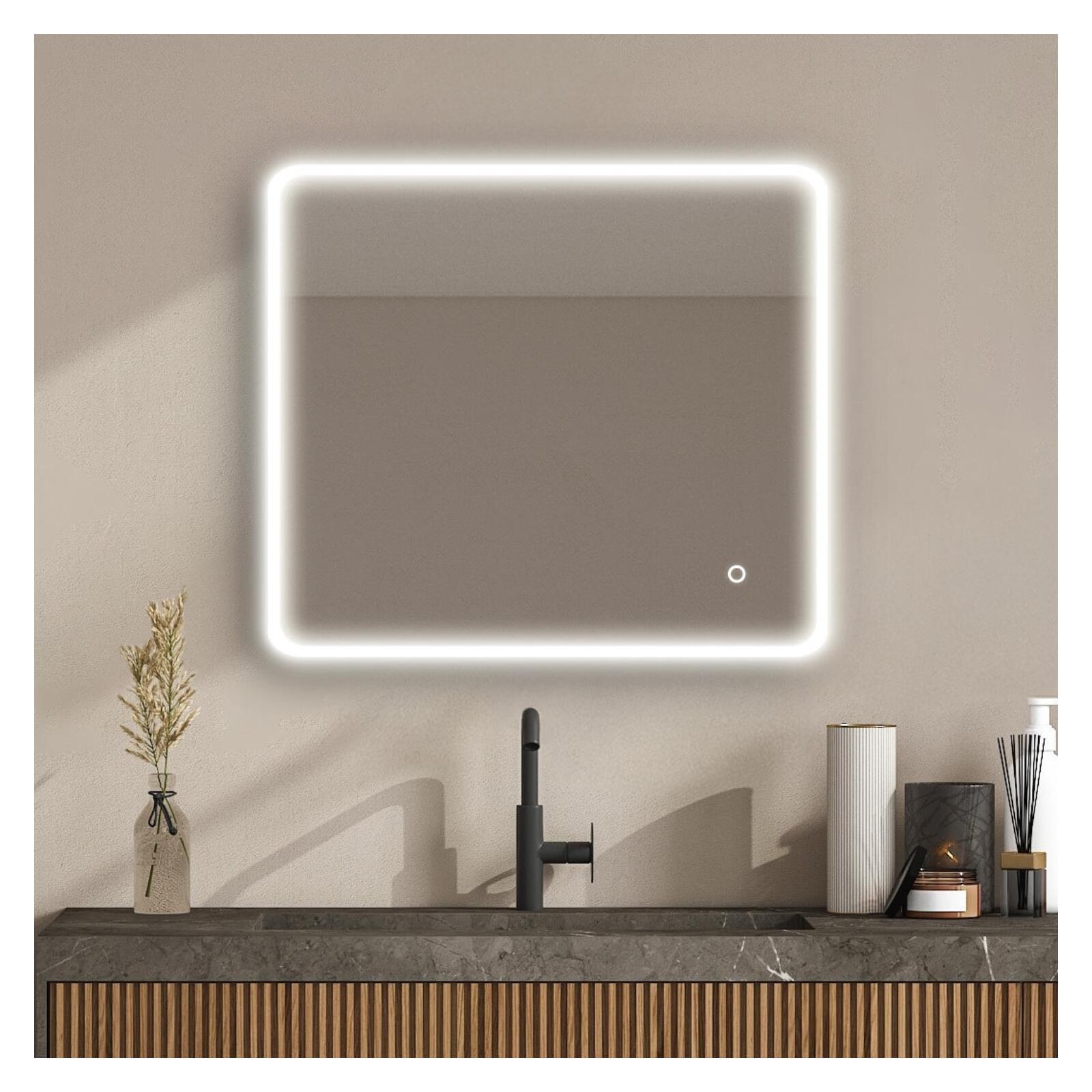 EARTH -Specchio rotondo diam.100 cm a filo lucido con retroilluminazione led perimetrale | Leroy EARTH -Specchio rotondo diam.100 cm a filo lucido con retroilluminazione led perimetrale | Leroy