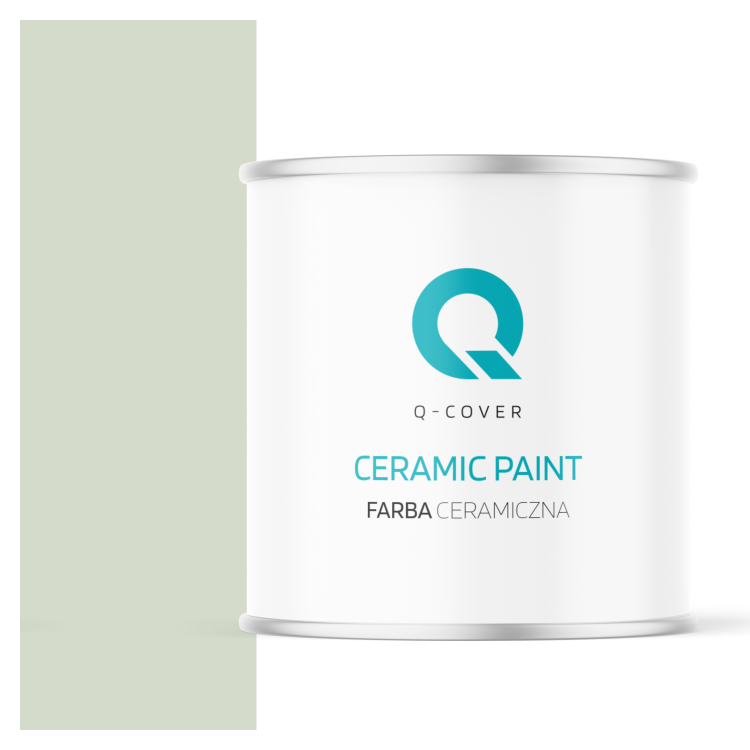 Farba Ceramiczna Do Ścian i Sufitów Q-Cover Oliwkowy jasny H2068 Głęboki Mat 2L