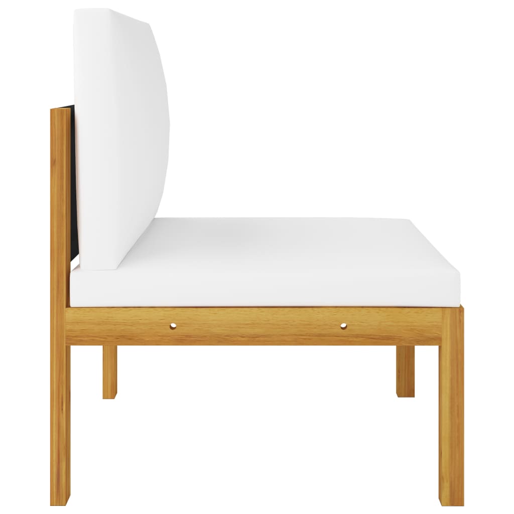 Canapé de jardin à 4 places avec coussin Bois d'acacia massif 3 - 5