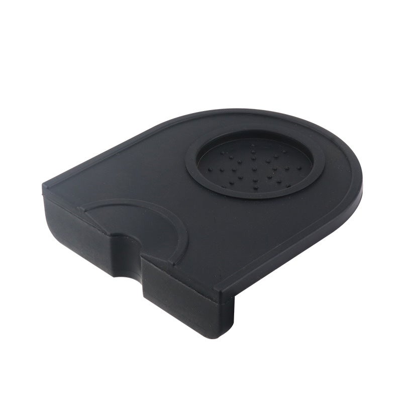 Tapis En Silicone Antidérapant Pour Tamper Café - Protection Plan De Travail Noir 20.5x15x3cm