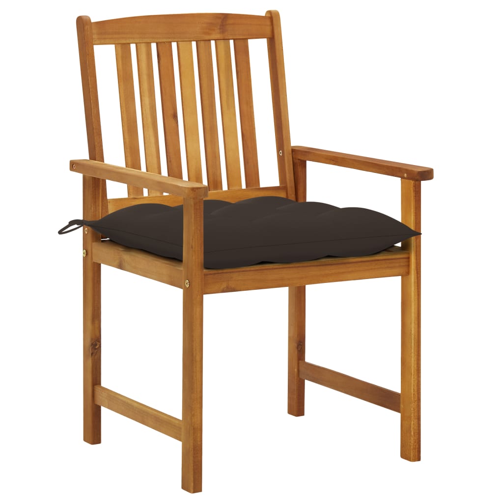 Chaise de jardin avec coussin Maison Exclusive en bois Beige - 2