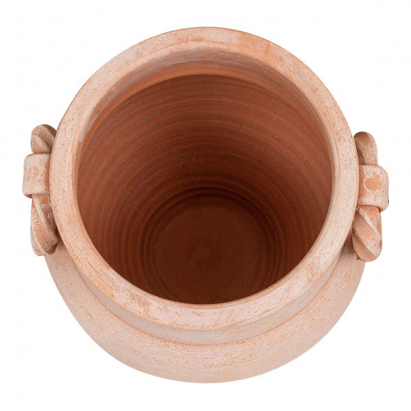 BISCOTTINI Porte-parapluie Terre Cuite Fait Main - Vase Extérieur Intérieur - Porte-parapluie d'Entrée 32x46cm - 4