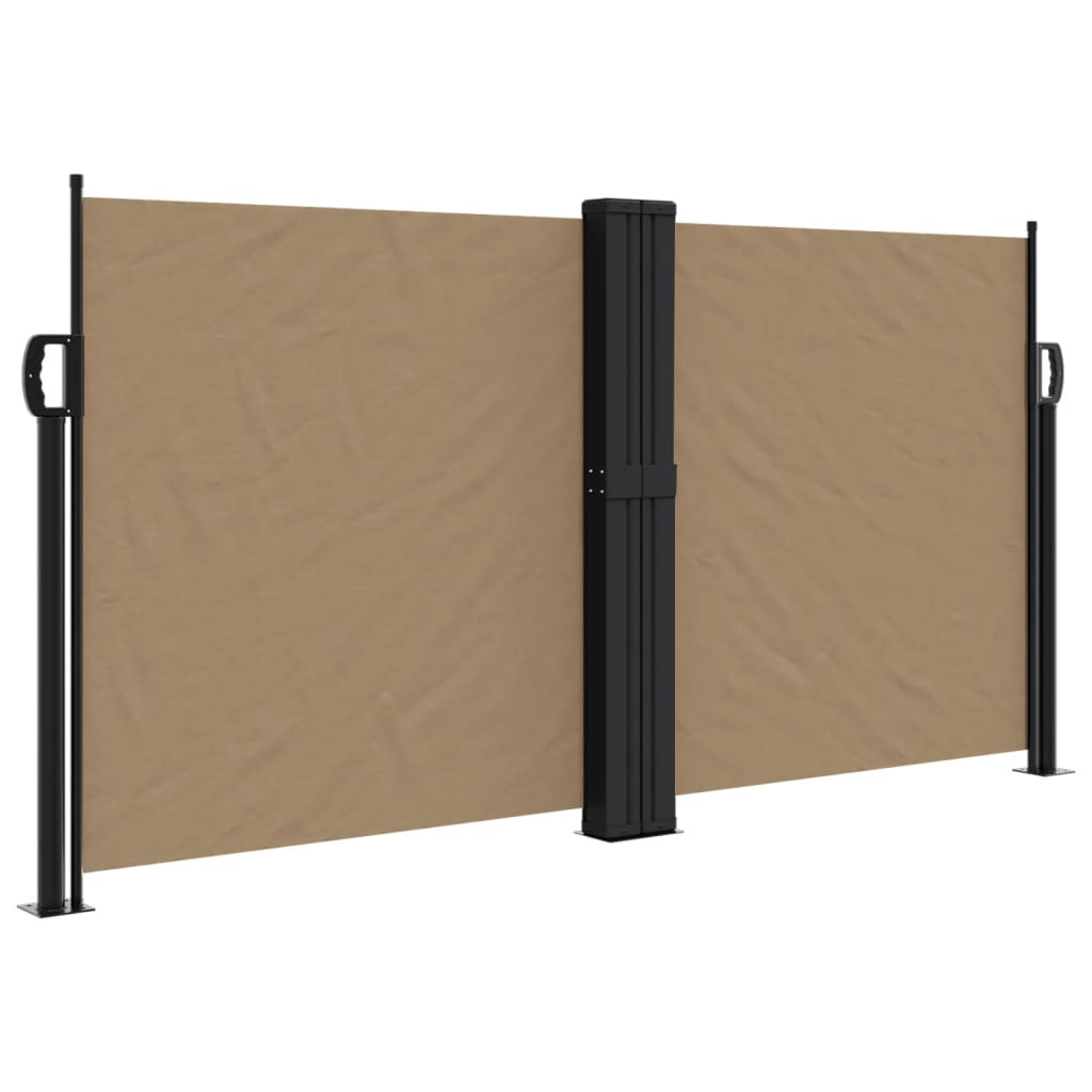 vidaXL Ombrellone a Due Livelli con Palo Legno Antracite Tenda Sole Parasole