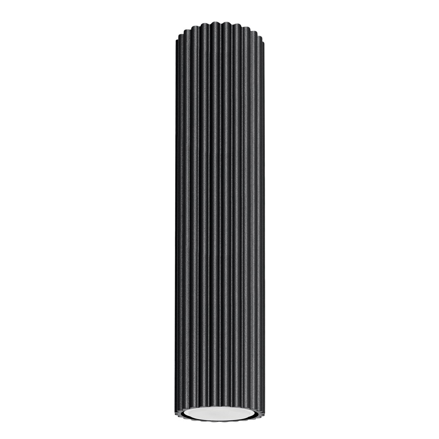 Reflektor sufitowy spot natynkowy Karbon okrągły czarny 1xGU10x10W wym: 30 x 6,5 x 6,5 cm aluminium Sollux Lighting