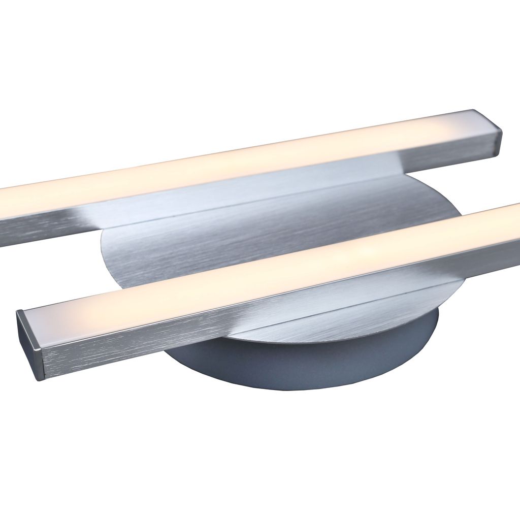 Plafonnier LED BRILONER LEUCHTEN GO, 6 W, 480 lm, IP20, couleur aluminium, métal-plastique, 55,4 x 12 x 4 cm - 3