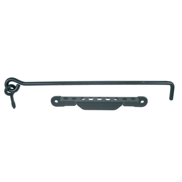 Crochet diamètre 8mm vis 400mm avec crémaillère cataphorèse noir TORBEL 9243404