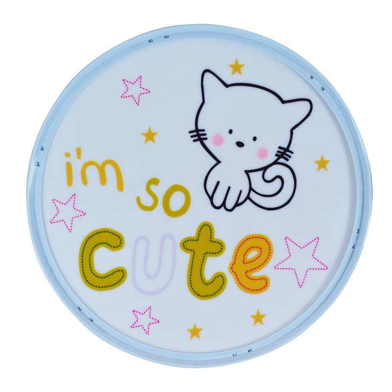 Plafon Didi okrągły niebiesko-multikolor 2xE14x10W wym: 11,5 x 11,5 cm IP20 tworzywo sztuczne Polux