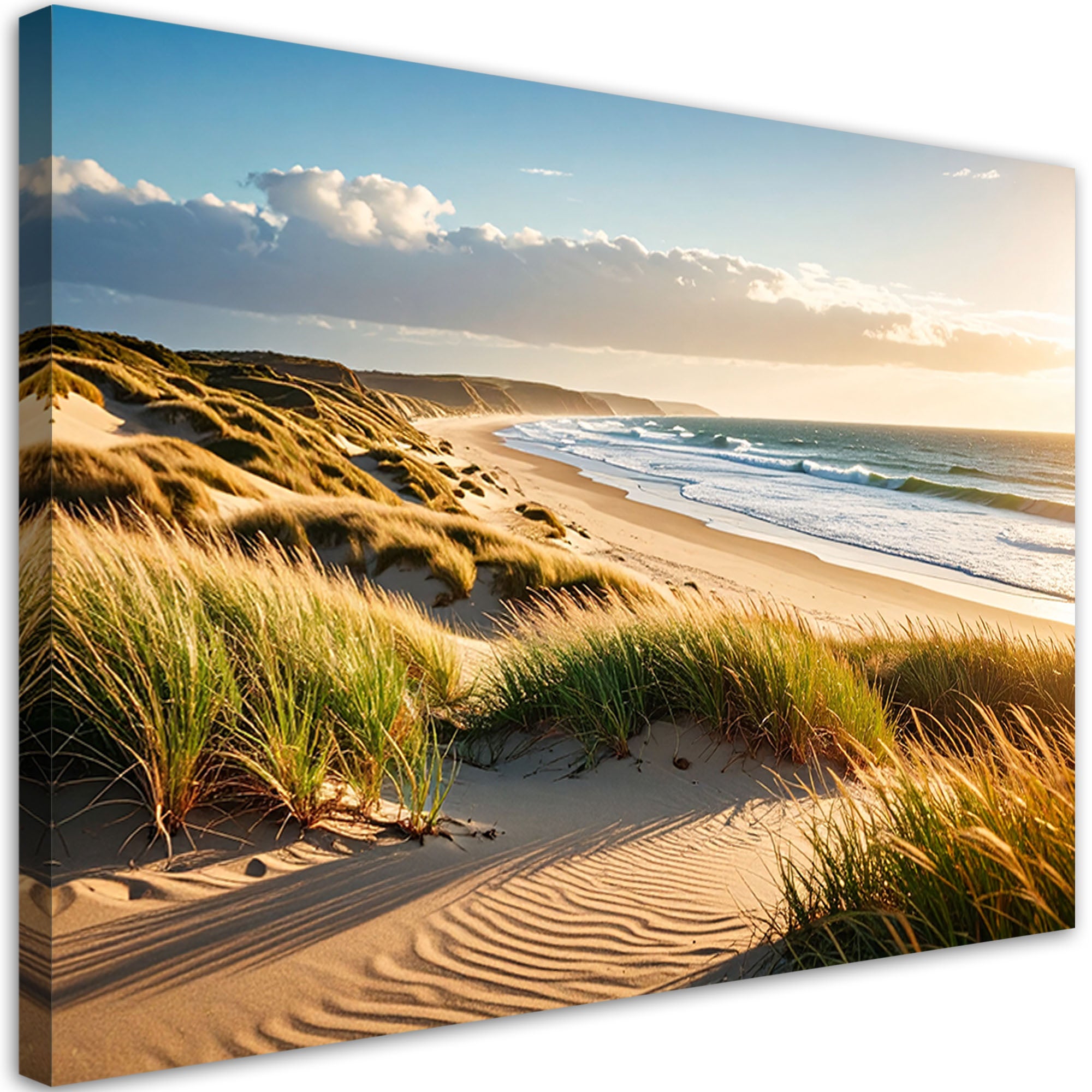Obraz do salonu sypialni jadalni, Plaża Morze Wydmy Pejzaż 120x80