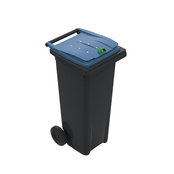 Conteneur poubelle 140 litres pour le tri du papier confidentiel