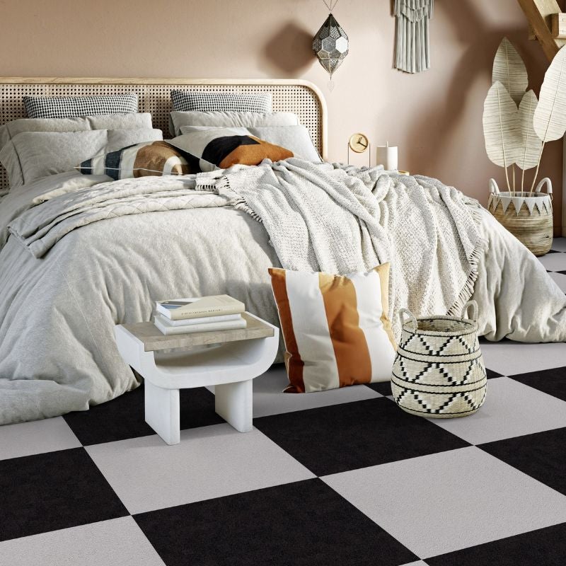 Arquiservi - Moqueta en loseta Viena Antracita 50x50 (5M2) | Antiestática, insonorizante y apta para oficinas y hogar - 5