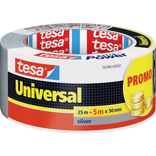 tesa UNIVERSAL 56396-00000-00 Ruban adhésif toilé argent (L x l) 30 m x 50 mm 1 pc(s)