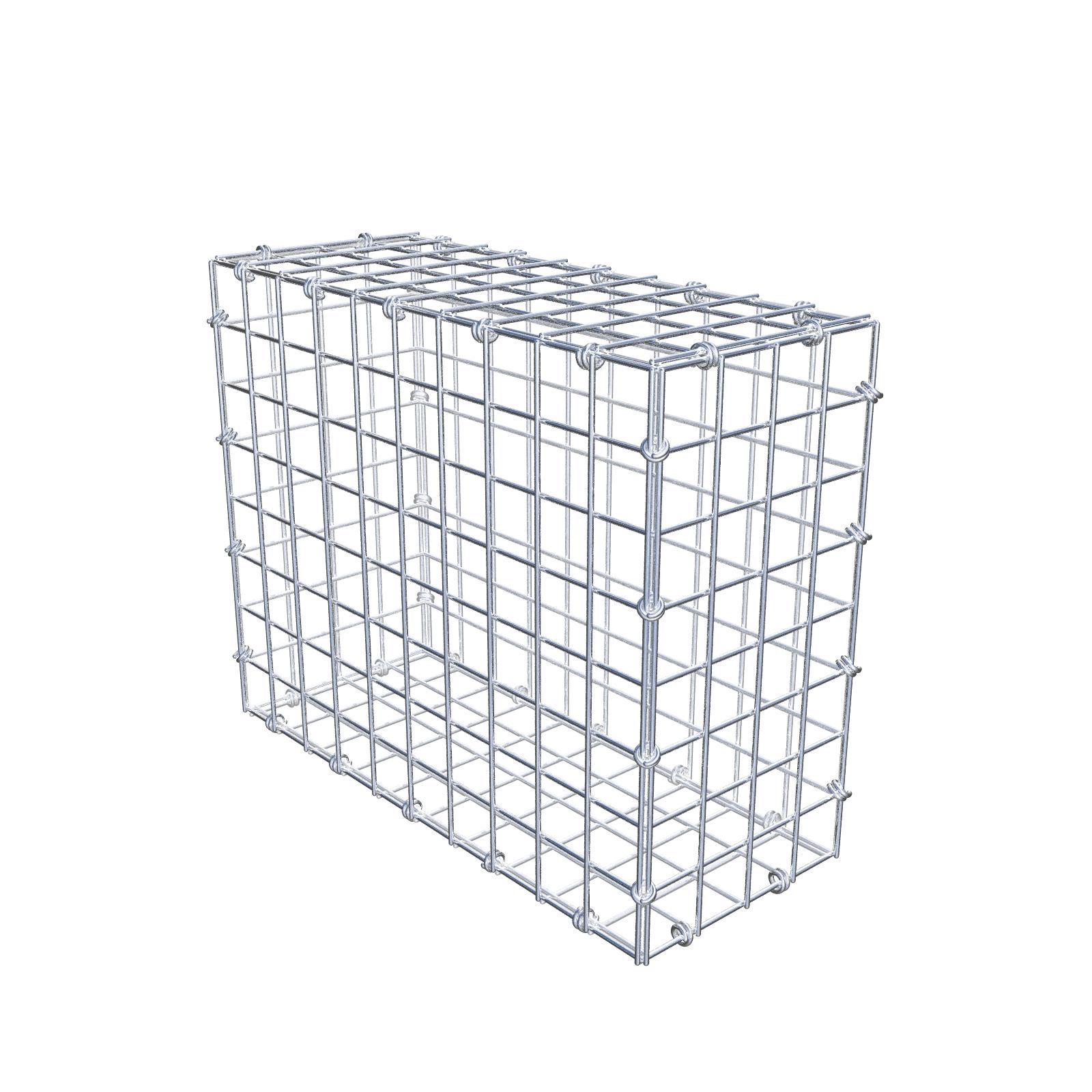 Gabion 50 cm x 40 cm x 20 cm (dł. x wys. x gł.), rozmiar oczek 5 x 5 cm, pierścień spiralny