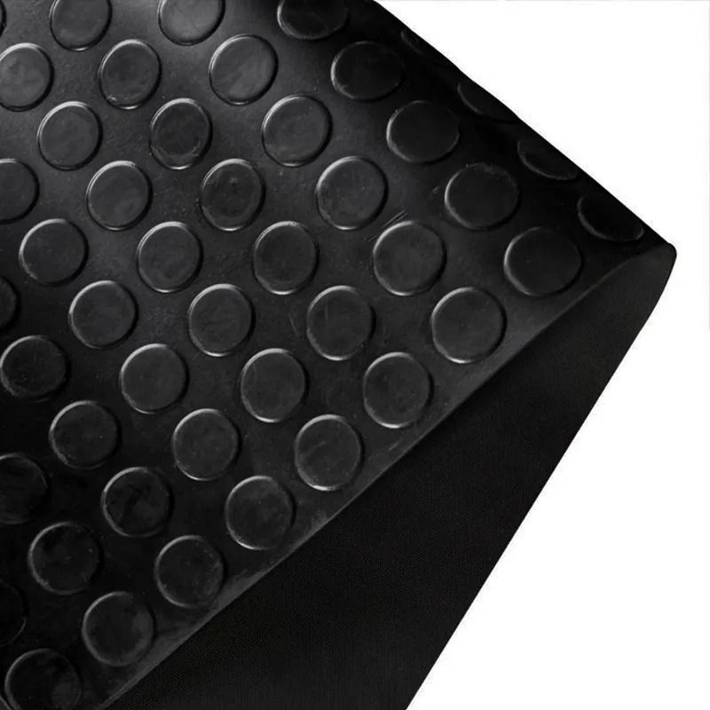 Arquiservi - Piso em Rolo Borracha Círculos 3MM 1X10 (10M2) Piso Industrial Resistente para oficinas, garagens e comércios - 3
