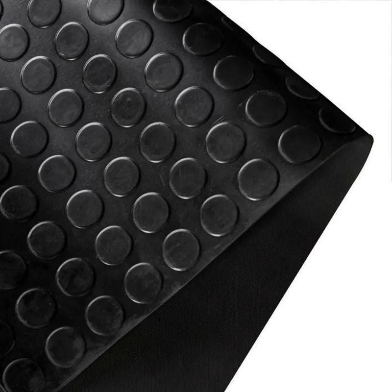 Arquiservi - Piso em Rolo Borracha Círculos 3MM 1,4X10 (14M2) Piso Industrial Resistente para oficinas, garagens e comércios - 3