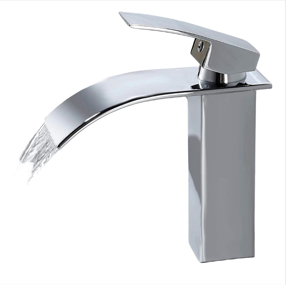 GAVAER Robinet Salle de Bain, Design oderne de Cascade Robinet Lavabo GAVAER Robinet Salle de Bain, Design oderne de Cascade Robinet Lavabo
