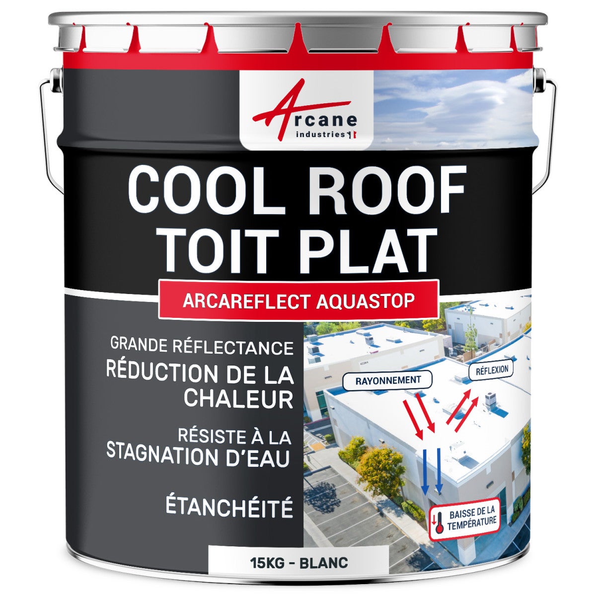 Cool Roof Peinture toit plat réfléchissante ARCAREFLECT AQUASTOP — free download
