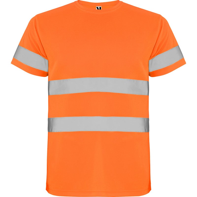 Camiseta técnica de alta visibilidad con cintas reflectantes DELTA