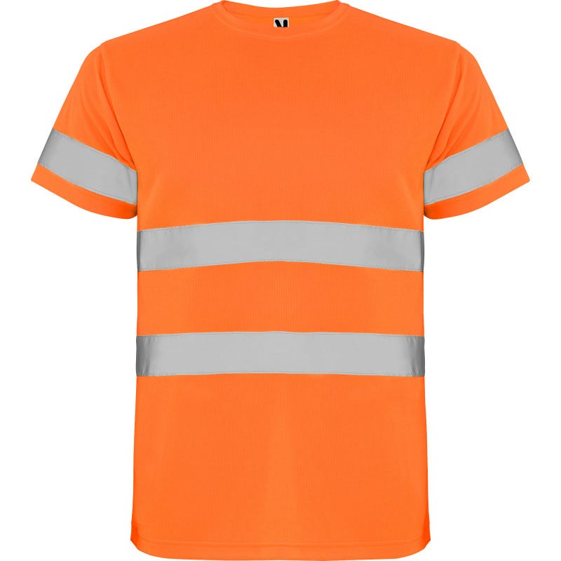 Camiseta técnica de alta visibilidad con cintas reflectantes DELTA