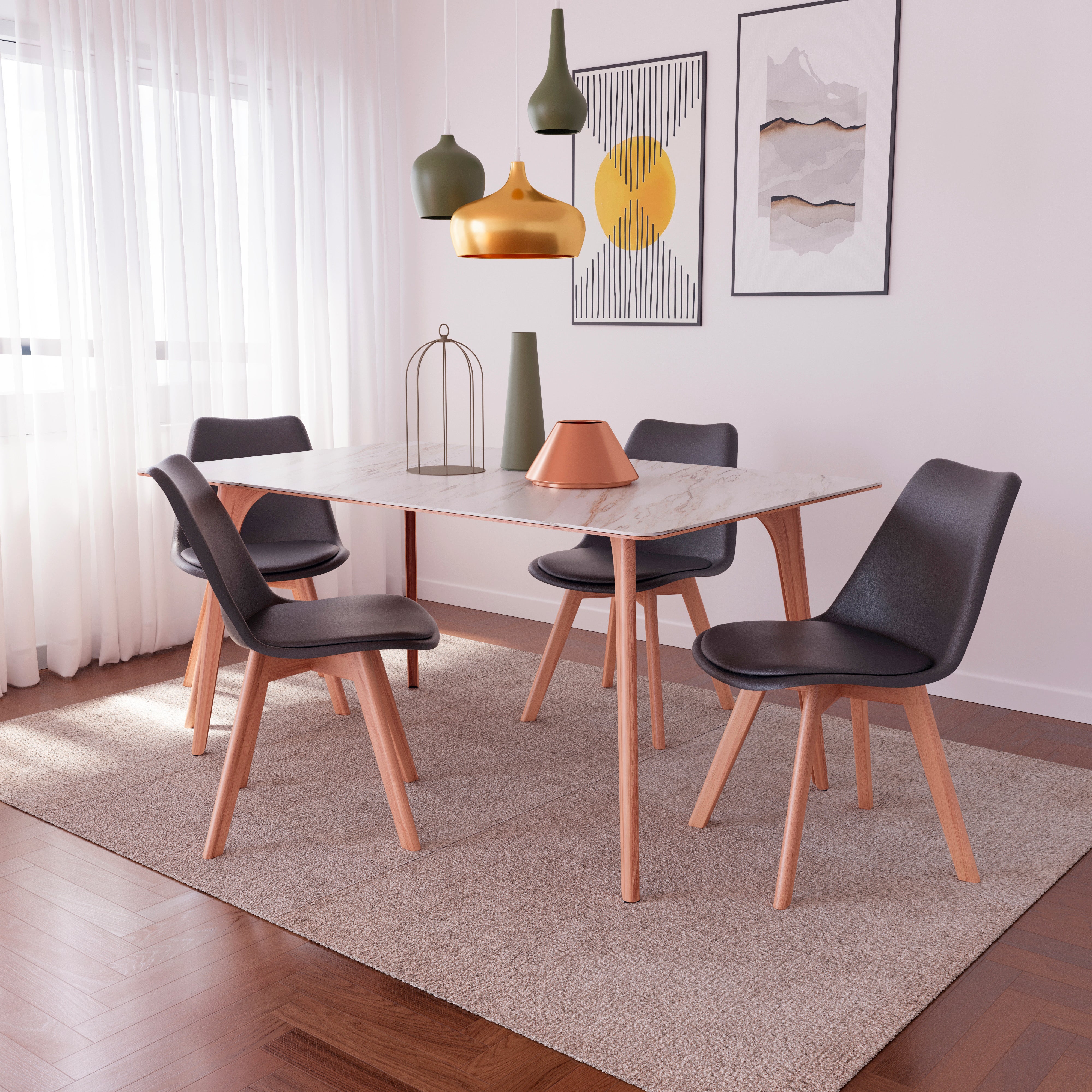 Sedie Moderne Sedie In Legno Amazon Set Di Sedie Per Sala Da