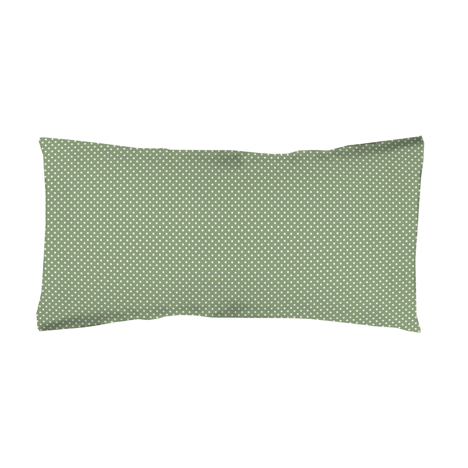 Funda almohada topos verdes - cama135 (45x155 / 1 funda de almohada)