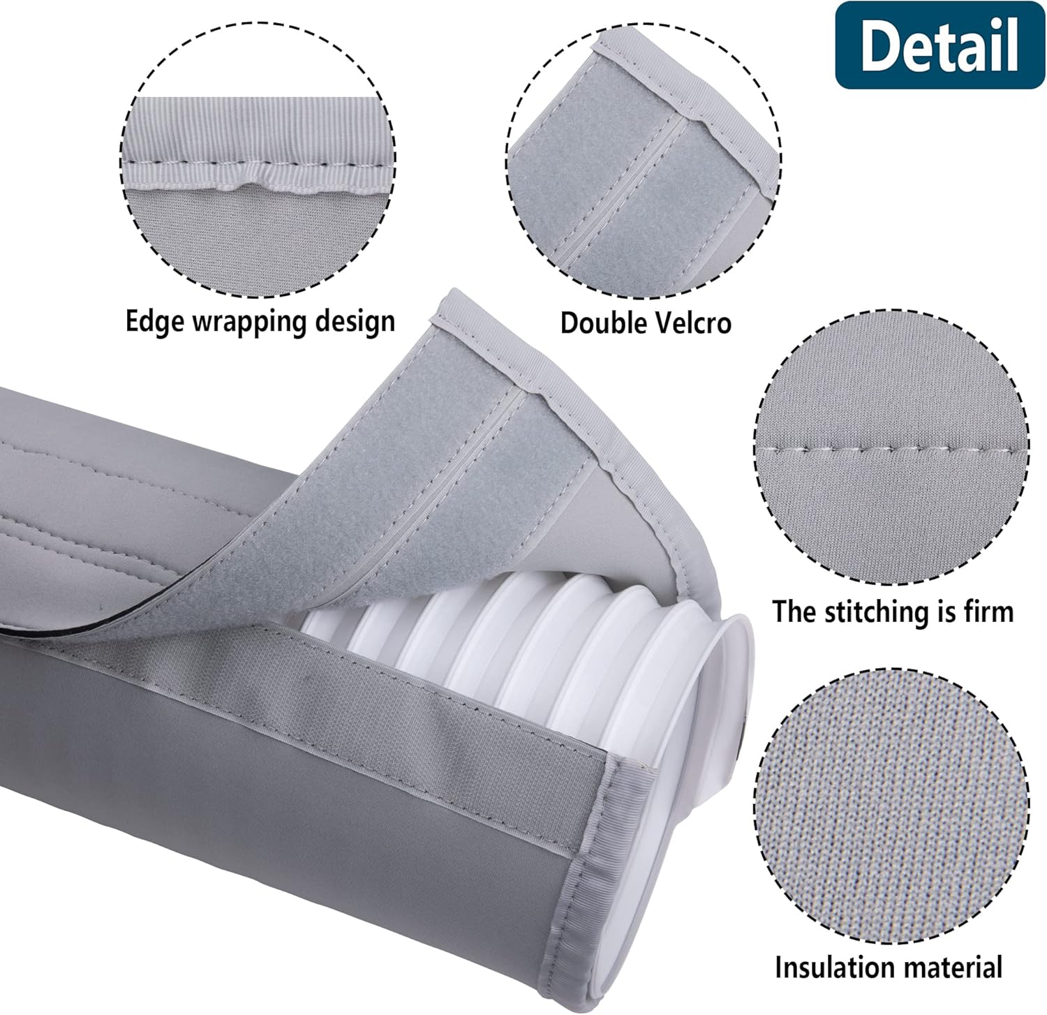 Gaine de protection pour tuyau de climatisation - Gaine de protection pour conduit de climatisation - Gaine isolante pour climatiseur portable - 3