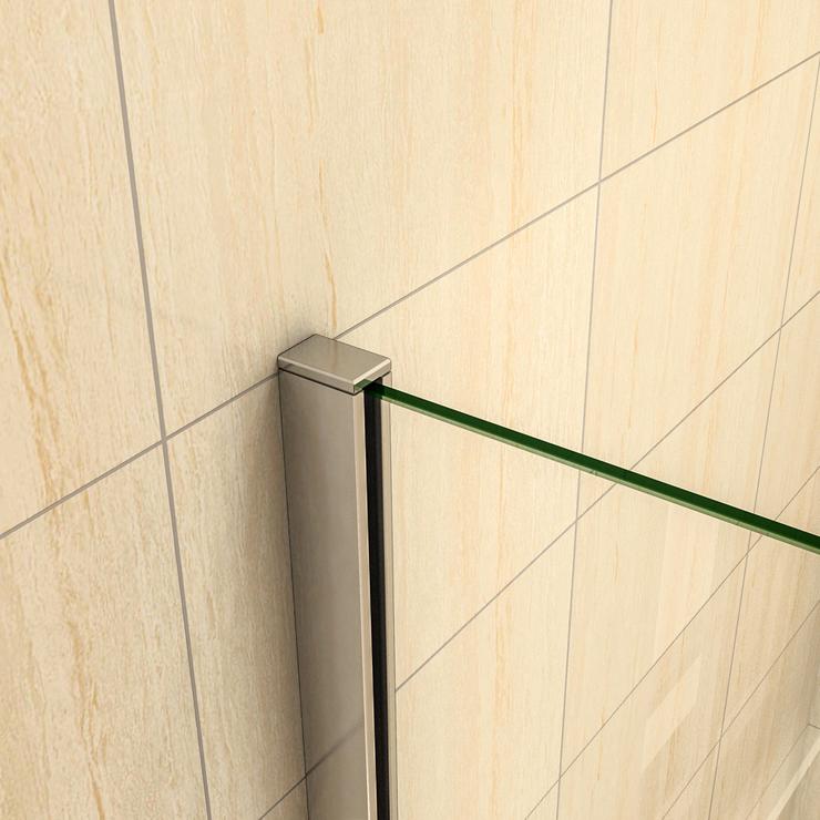 Aica Écran De Baignoire 40x130cm Pare-baignoire Fixé En 5mm Verre Anticalcaire - 4