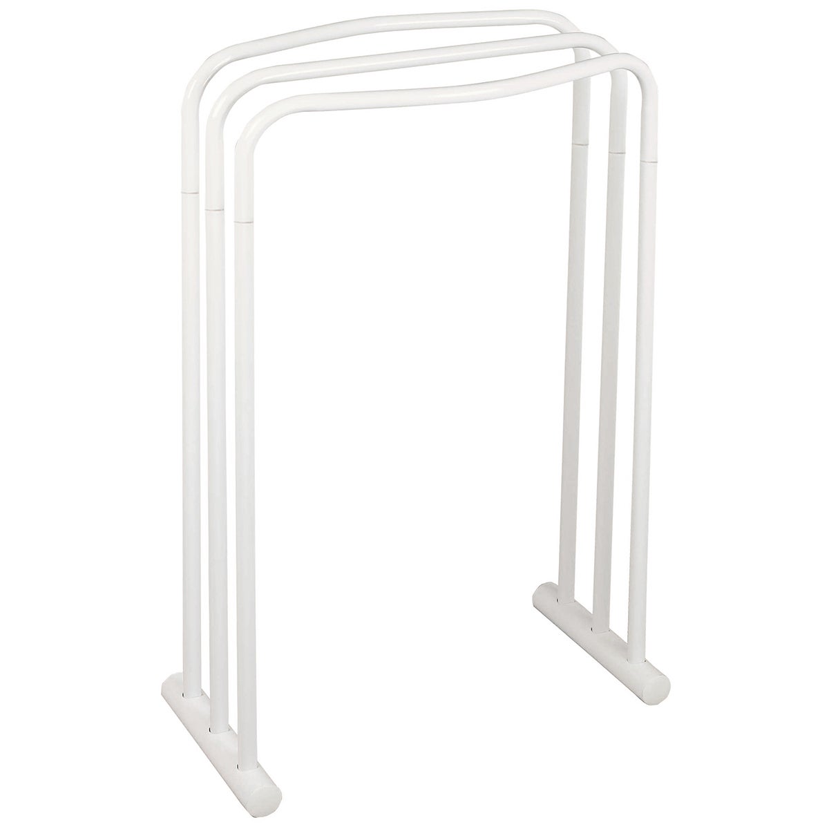 Porte-Serviettes Sur Pied En Métal Blanc 37 X 20 X 79 Cm