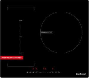 Placa Polivalente Vitrocerámica - Teka TCC 64000 PLV, 4 Zonas De Cocción, 60 Cm, Negro