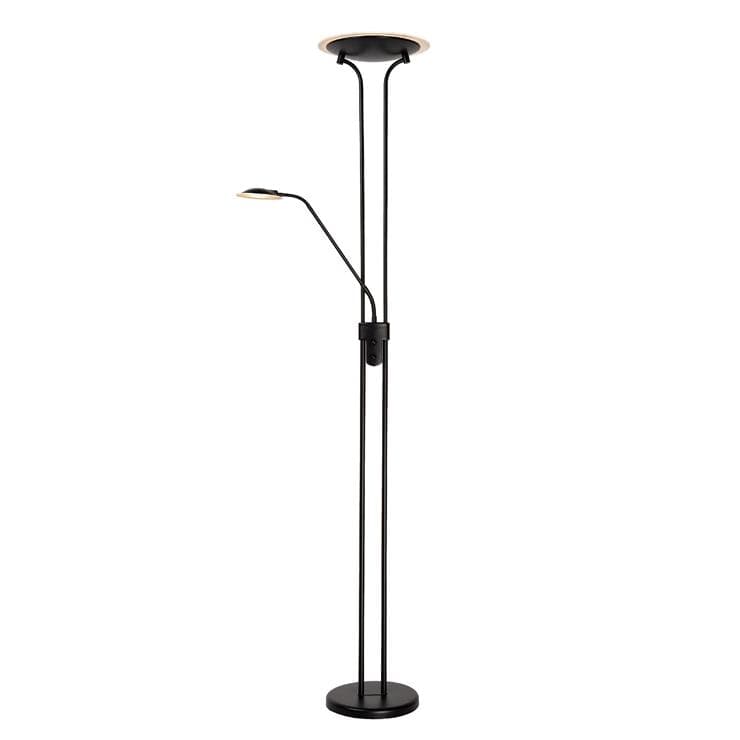 Lampa podłogowa stojąca Champion czarna LED 24W 3000K 1600lm wym: 180 x 25,4 x 25,4 cm metal Lucide