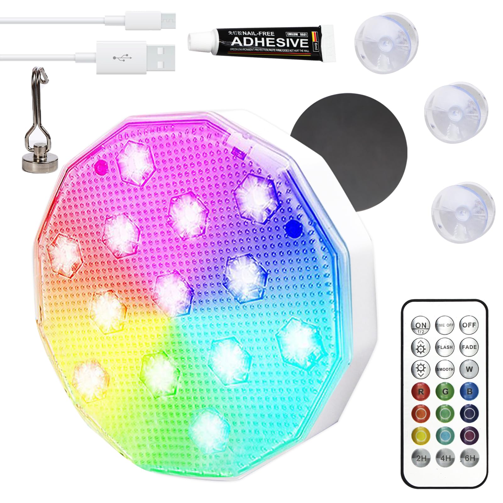 Zanurzalna, ładowalna lampa LED do basenu, dekoracja do oczka wodnego w basenie