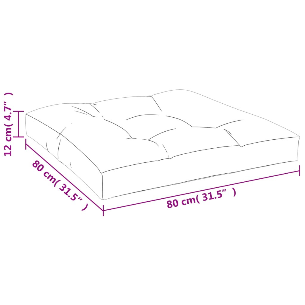 Pack 2 uds Cojín exterior | Cojines para palets tela beige CFW167827 - 9