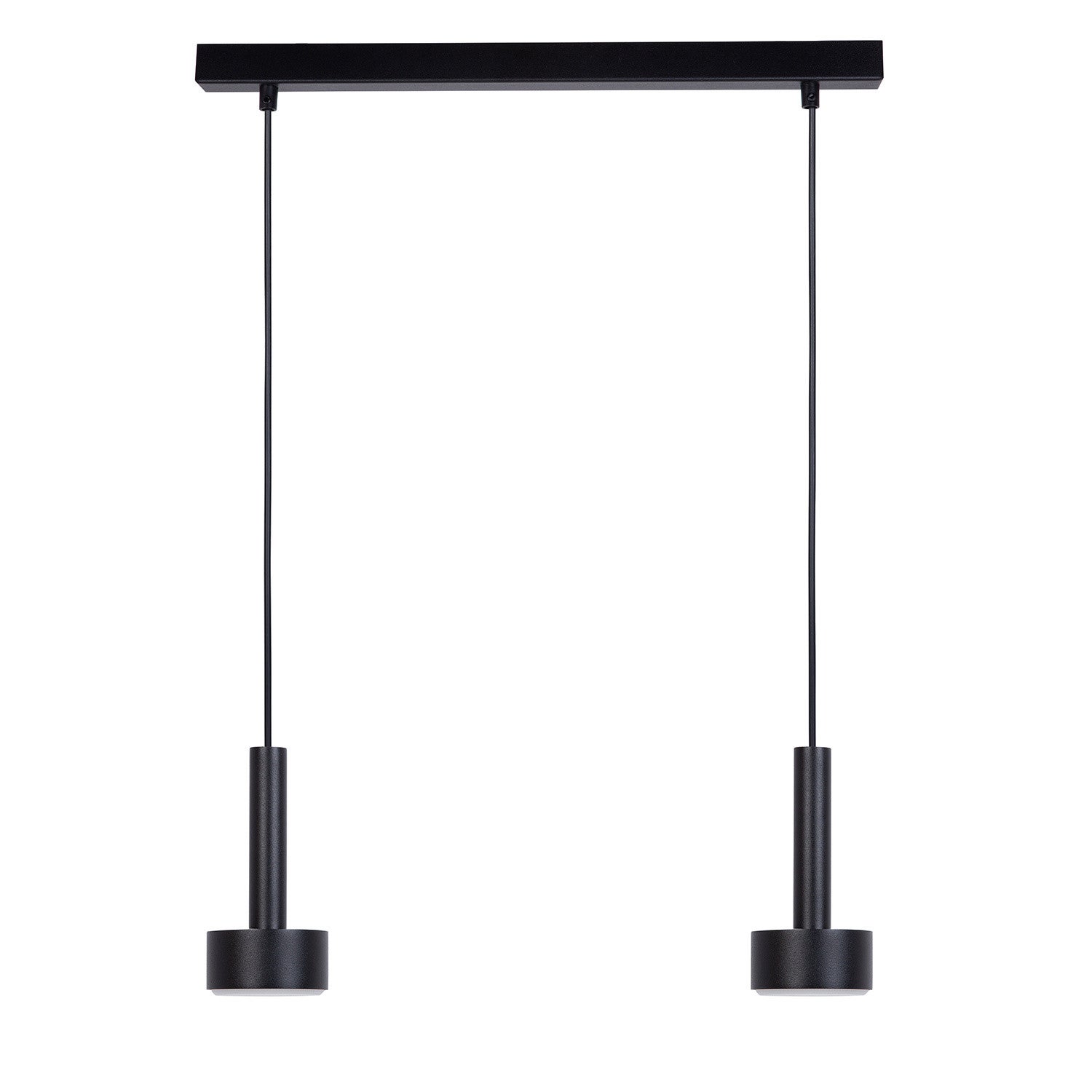 Lampa wisząca Stamp czarna 2xGX53x12W nowoczesna wym: 100 x 50 x 8 cm metal SIGMA