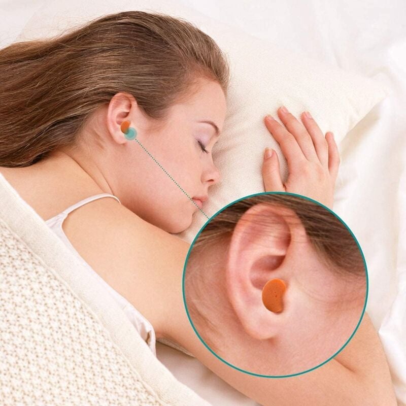 Lot de 100 paires de bouchons d'oreille en mousse ultra souple pour la suppression du bruit et le ronflement - 3