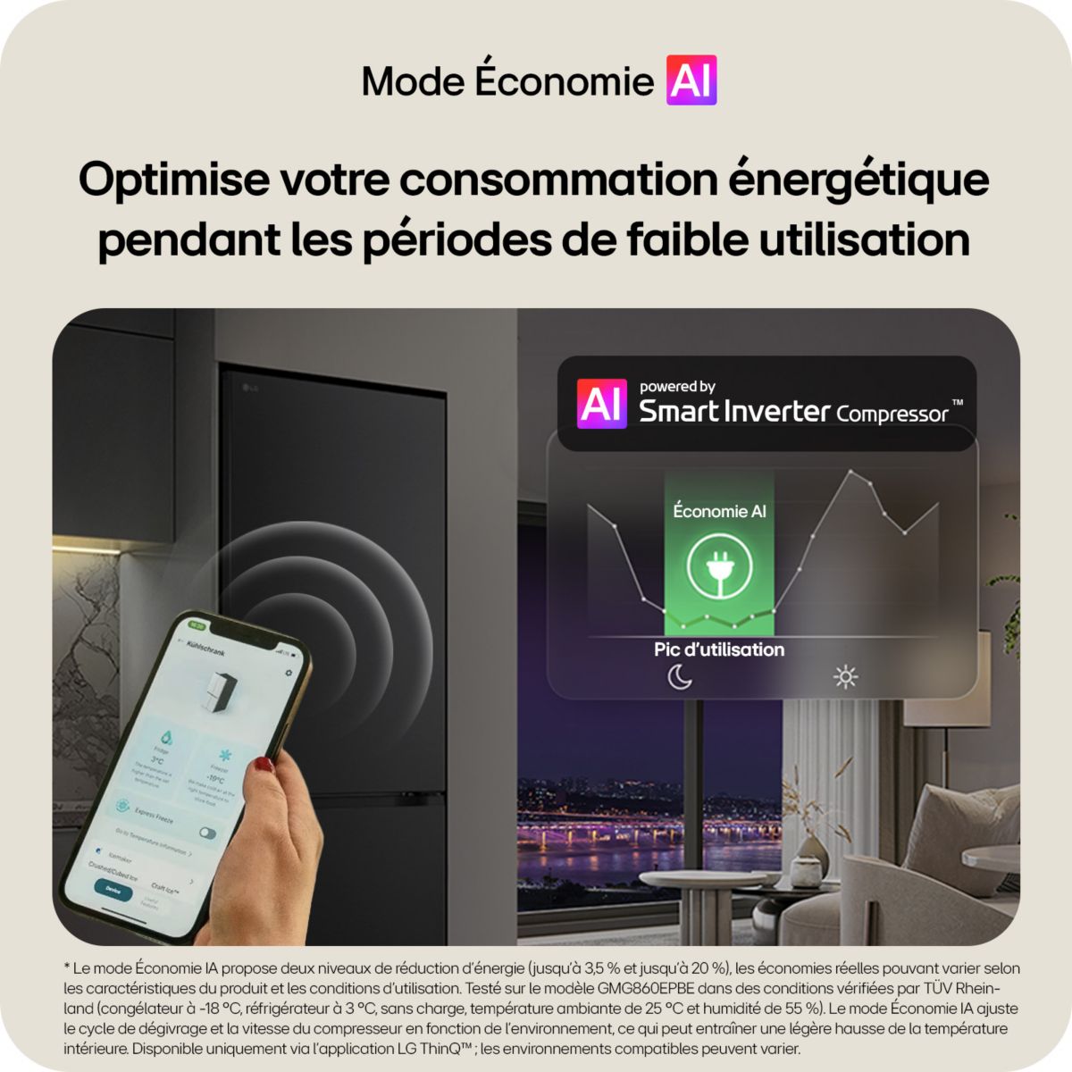 Réfrigérateur combiné LG GBBS322CPY - 7
