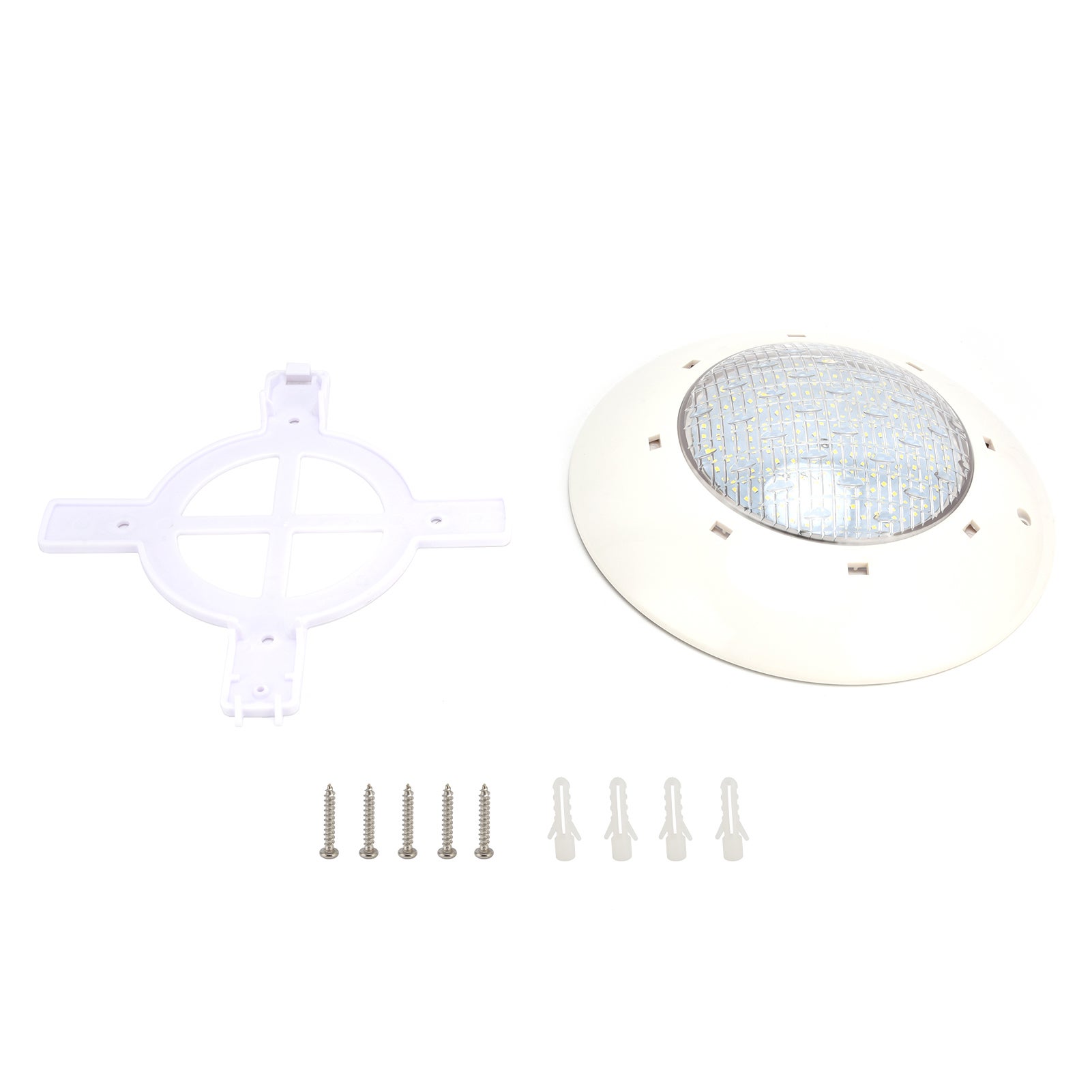 Plastikowa lampa basenowa IP68 wodoodporna SMD2835 LED oświetlenie podwodne AC12V światło białe 18W 1800LM