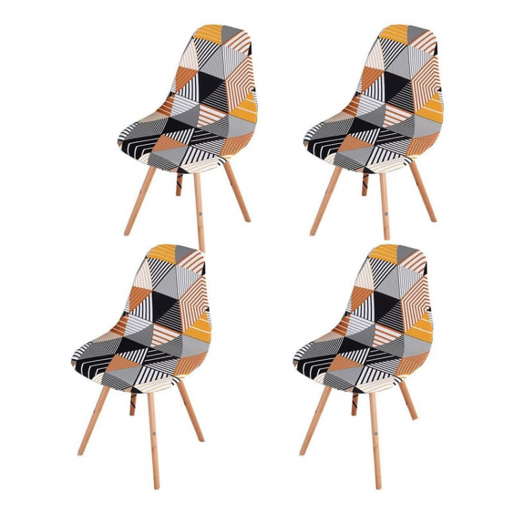 Set di coprisedie scandinave, coprisedia elasticizzato per sala